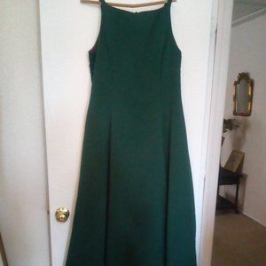 Green Ball Gown with tulle and sash for a wrap